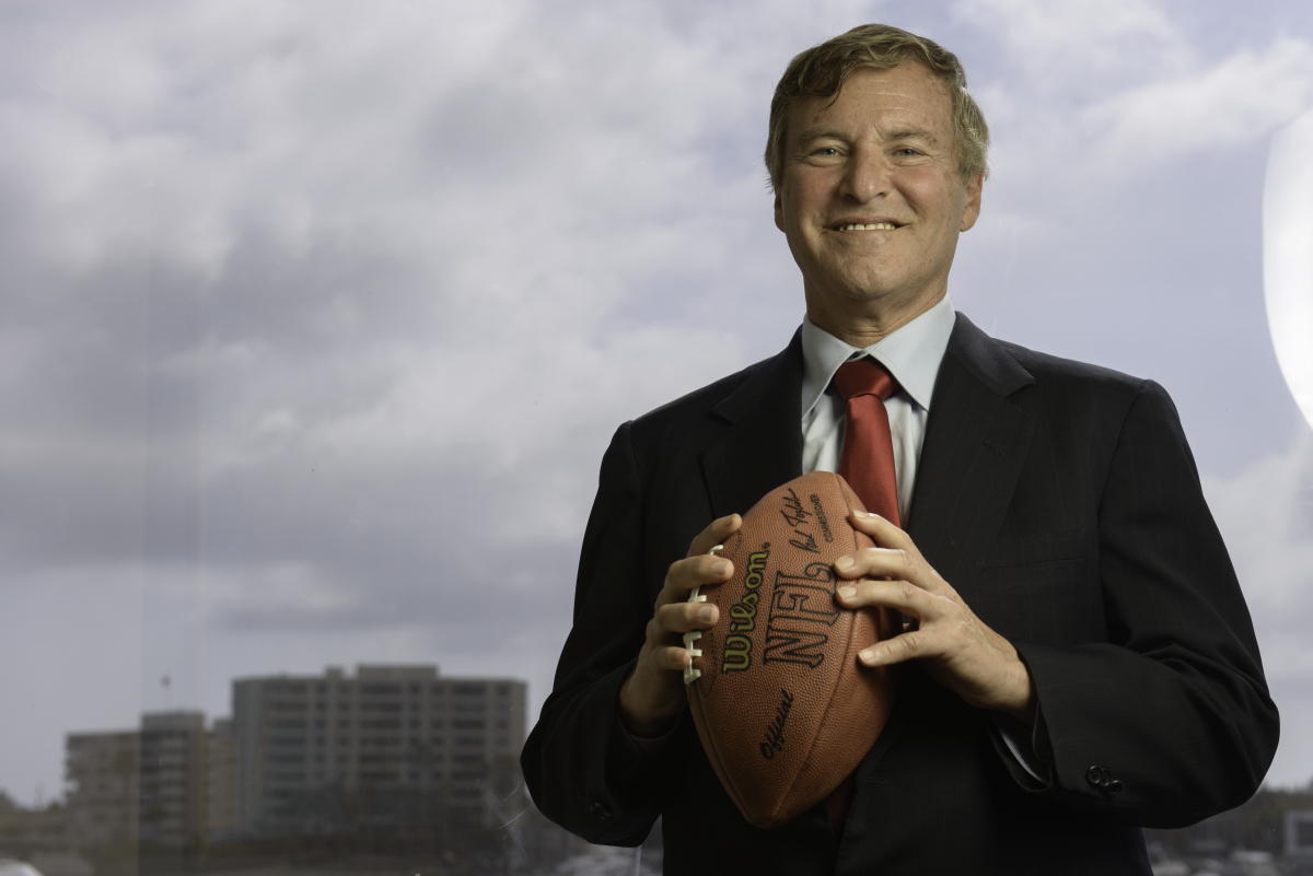 Leigh Steinberg with football